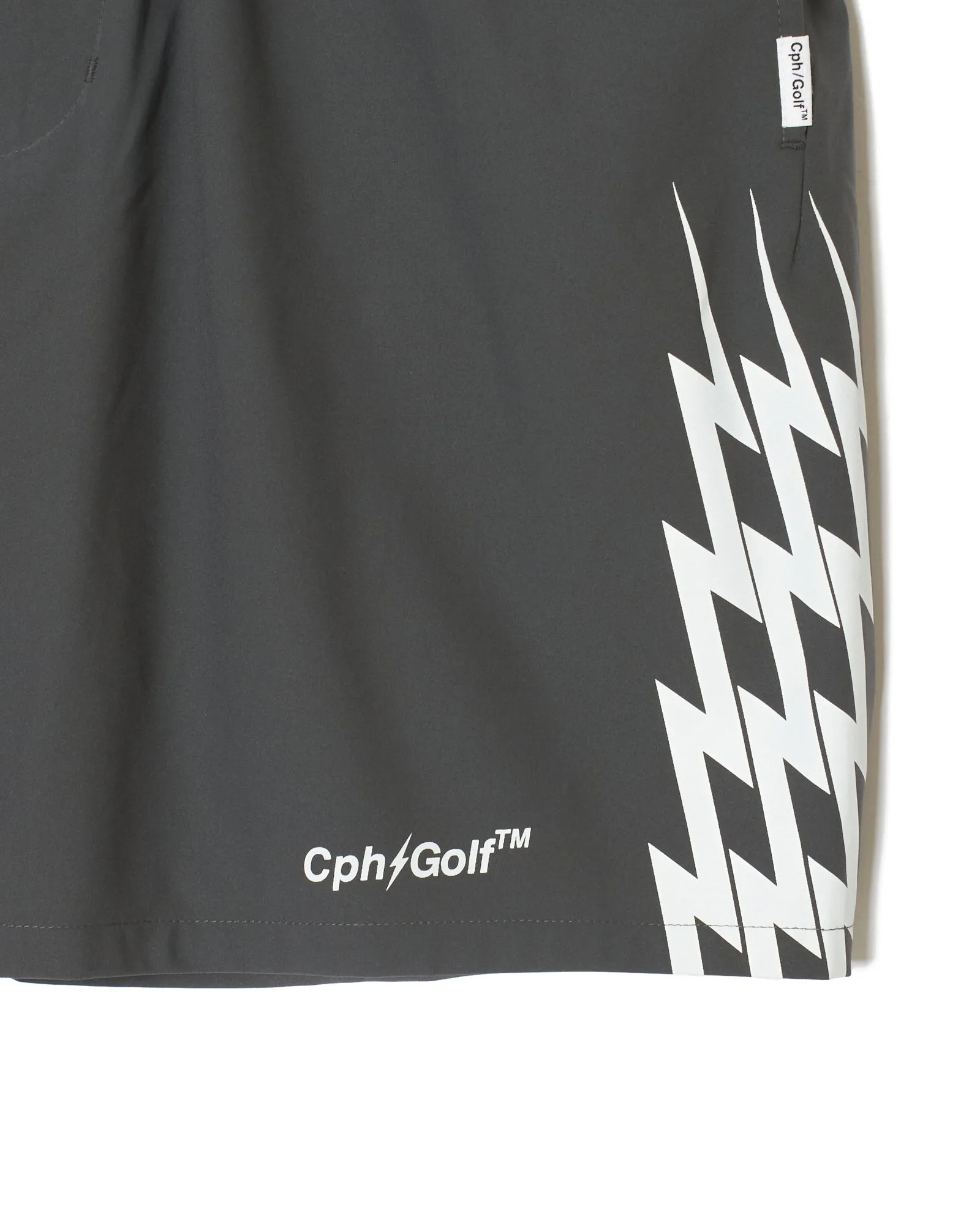 #THUNDER STRIPES ADJUSTABLE SHORT GRAY