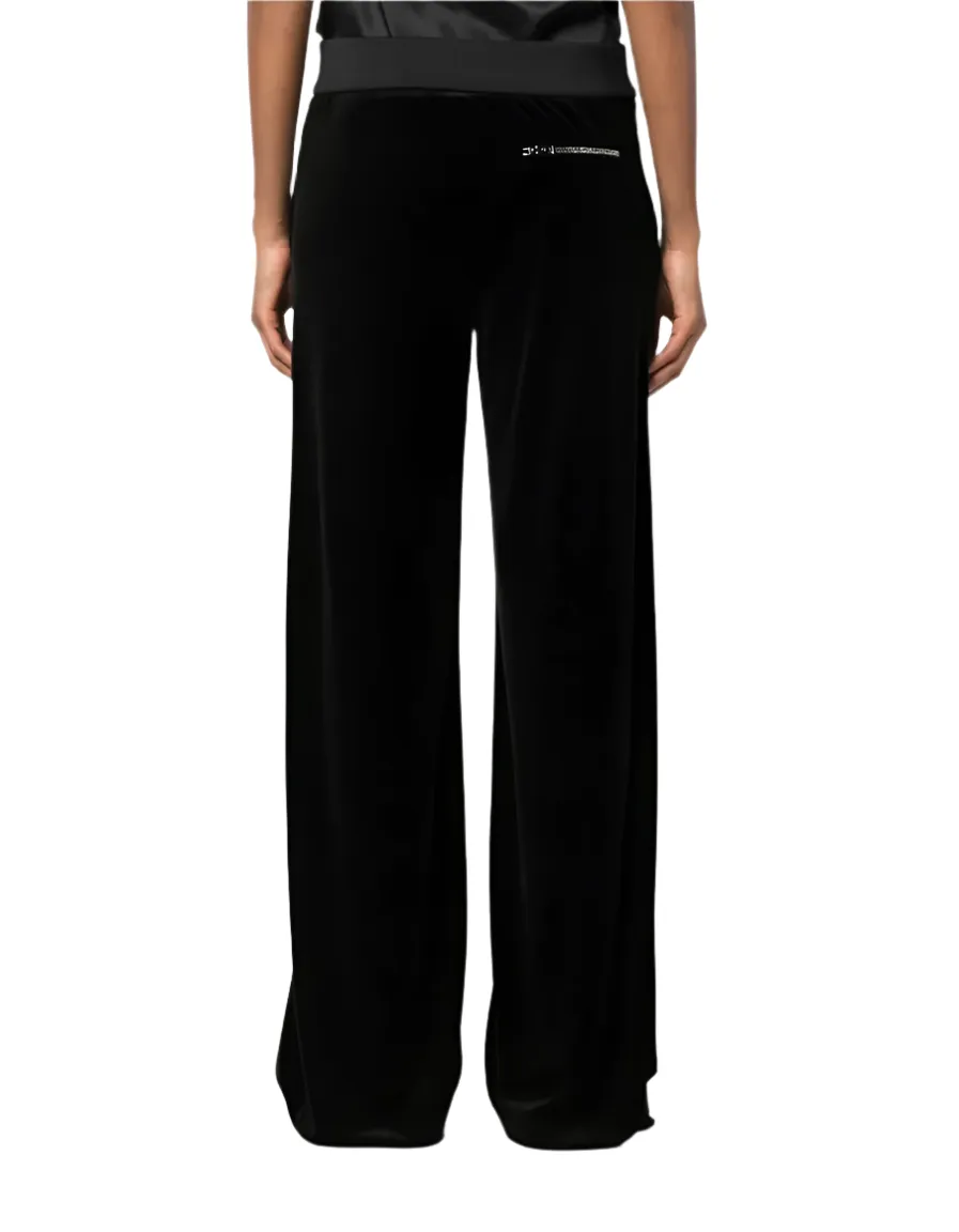 Tom Ford Womens Velvet Zippered Trousers In Black