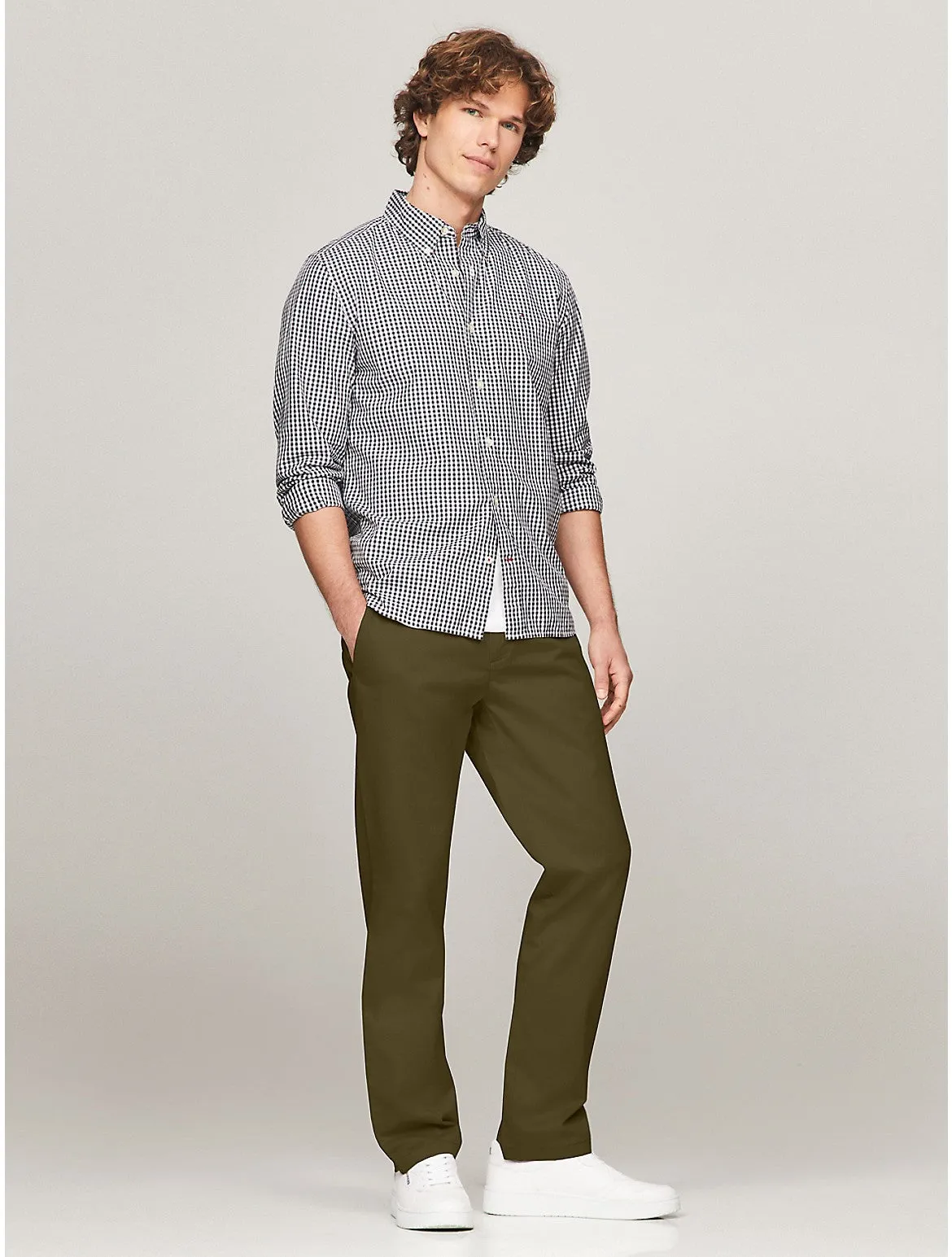 Tommy Hilfiger Men's Straight Fit THFlex Tommy Chino
