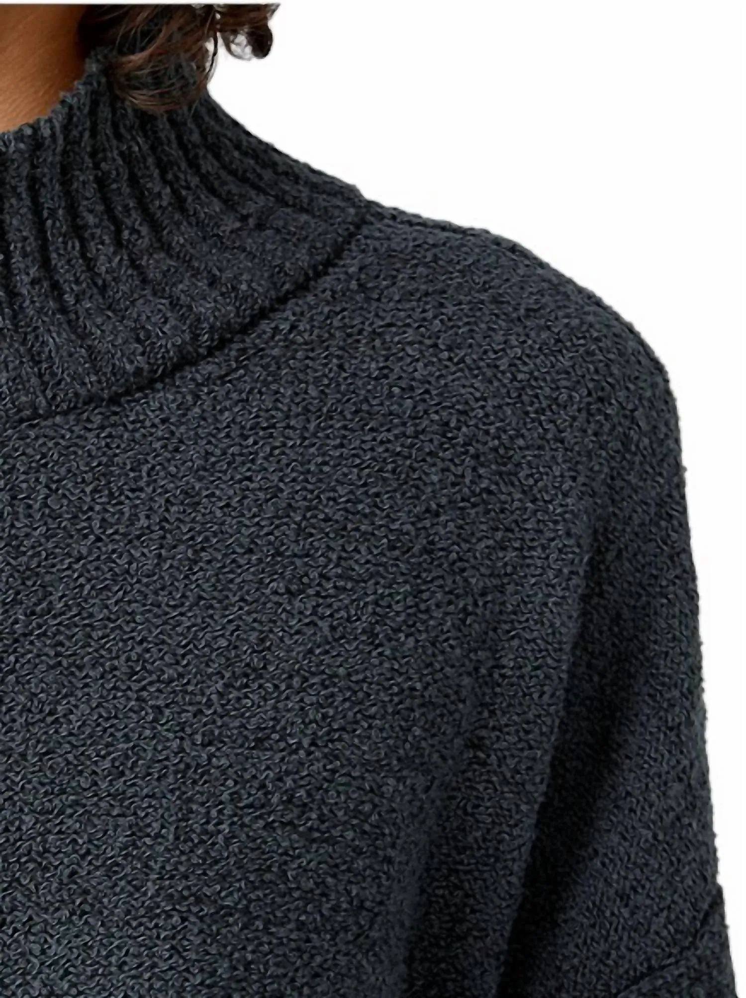 Turtle Neck Box Top In Ivy