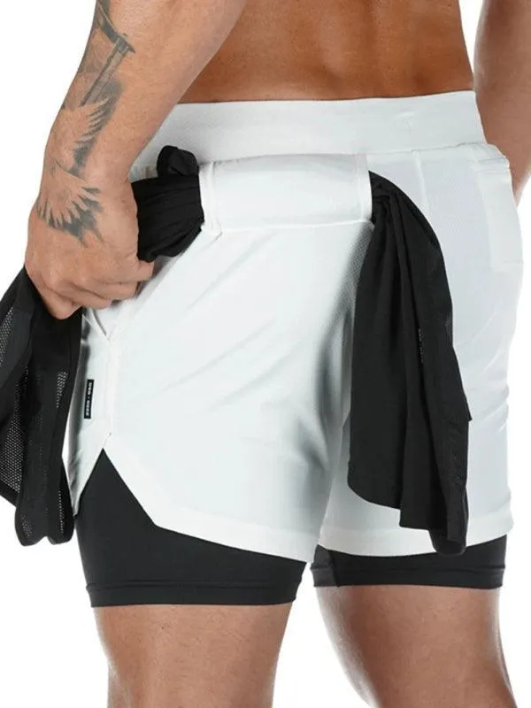 Two Piece Men's Gym Shorts