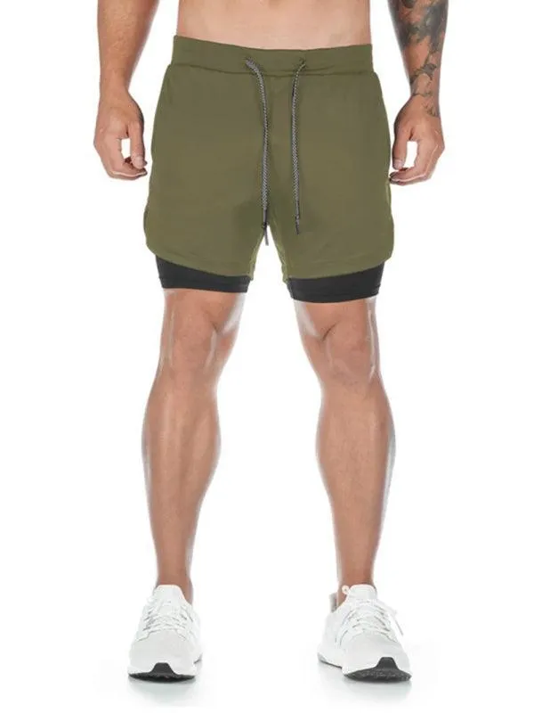 Two Piece Men's Gym Shorts