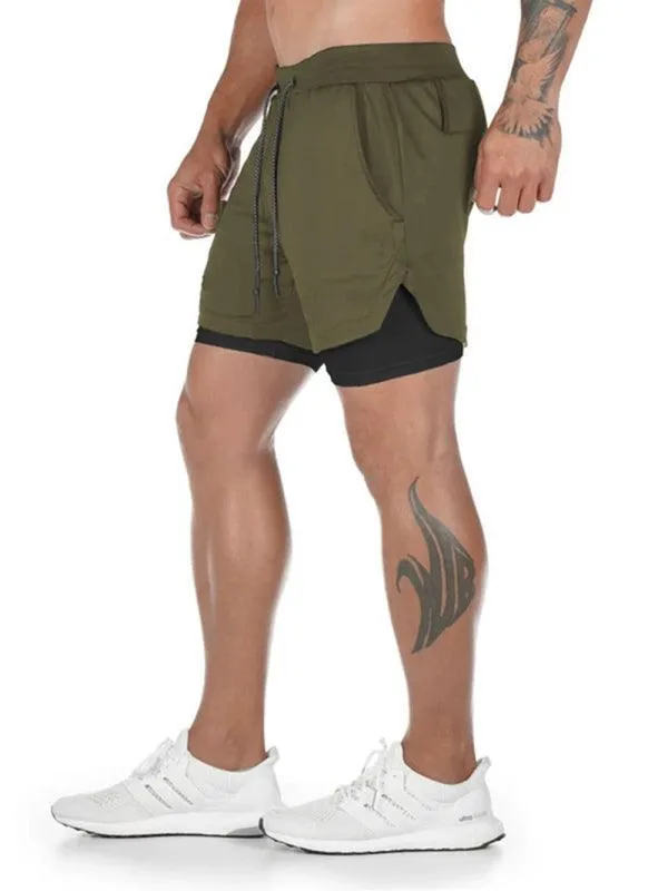 Two Piece Men's Gym Shorts