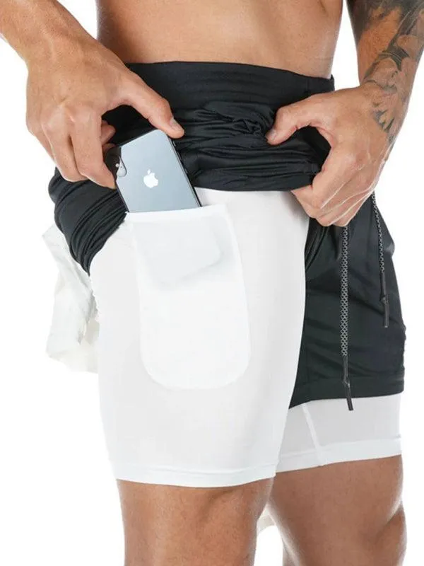 Two Piece Men's Gym Shorts