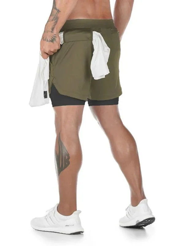 Two Piece Men's Gym Shorts