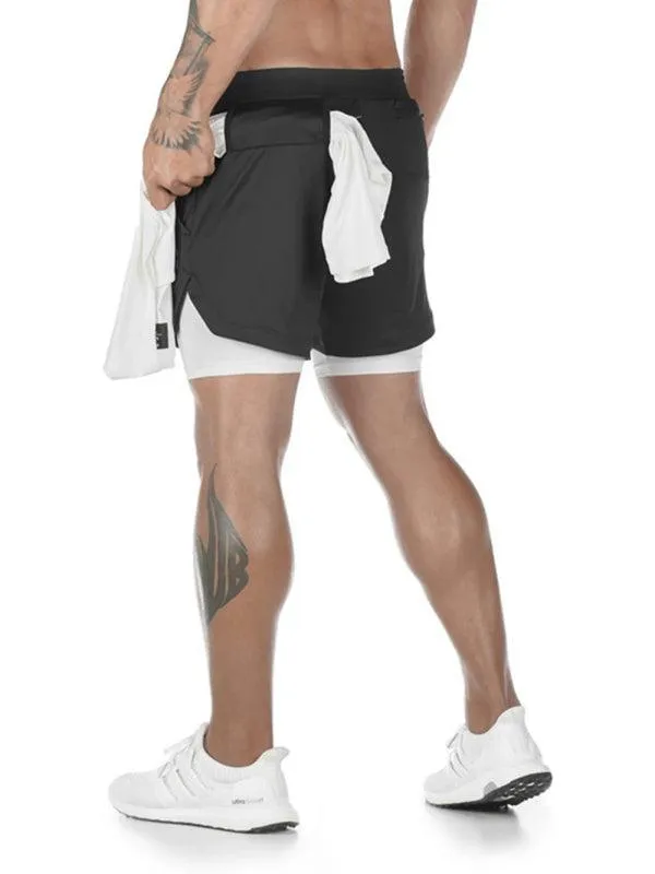 Two Piece Men's Gym Shorts