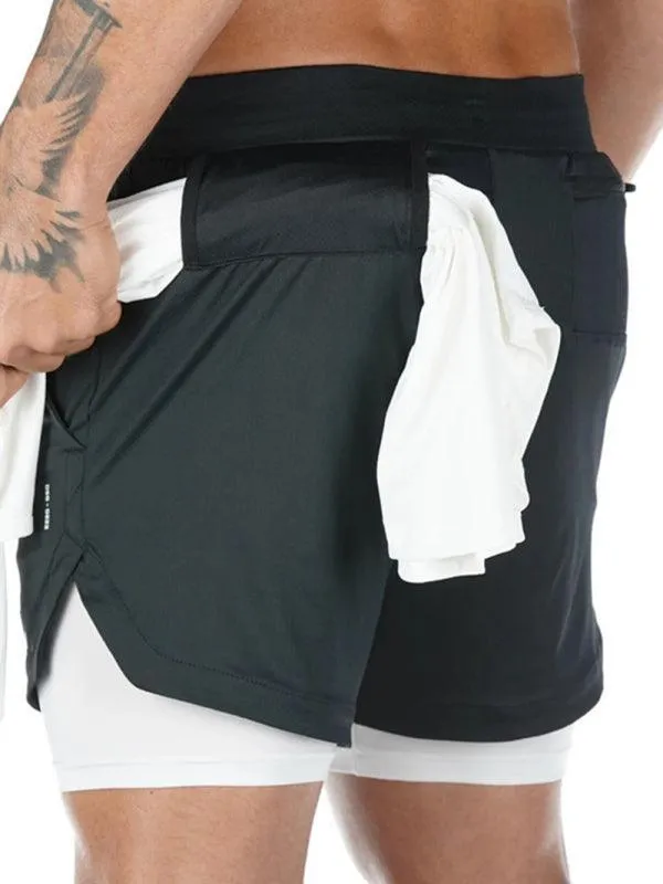 Two Piece Men's Gym Shorts
