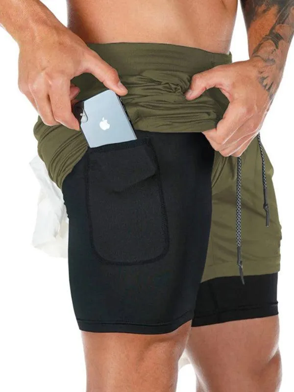 Two Piece Men's Gym Shorts