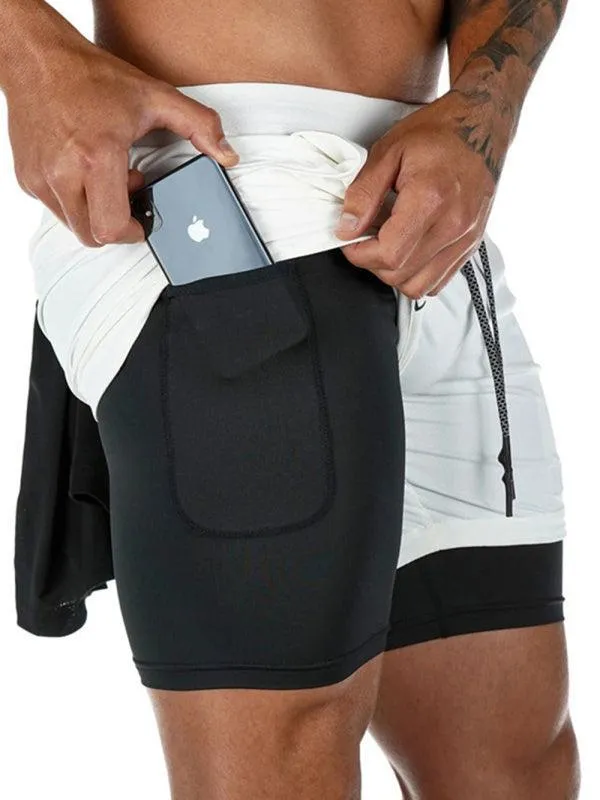 Two Piece Men's Gym Shorts