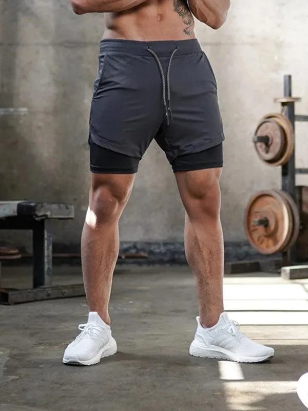 Two Piece Men's Gym Shorts