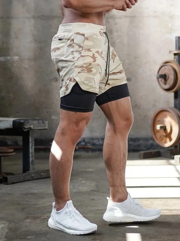 Two Piece Men's Gym Shorts