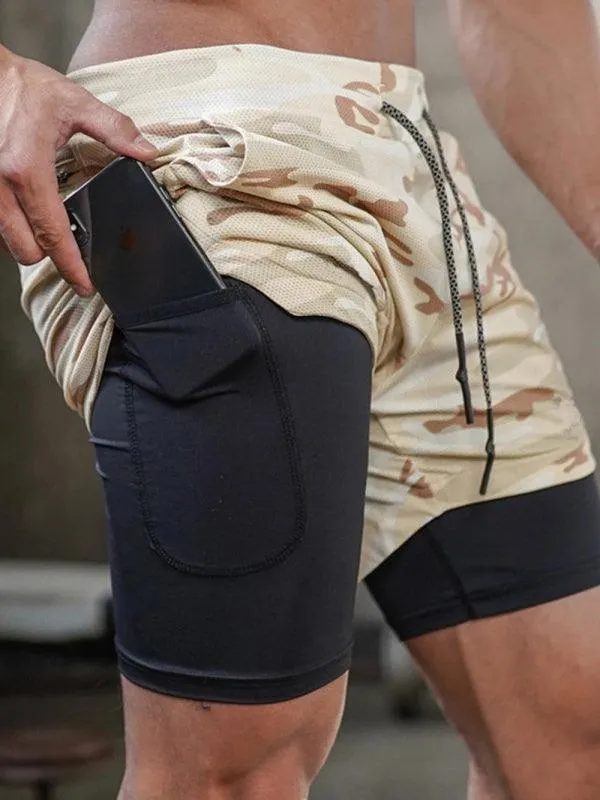 Two Piece Men's Gym Shorts