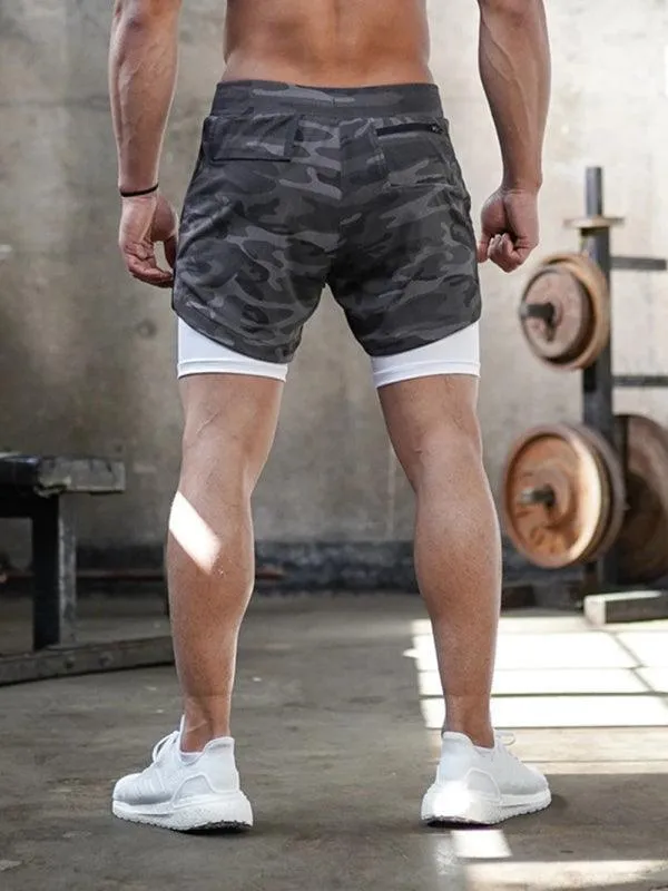 Two Piece Men's Gym Shorts