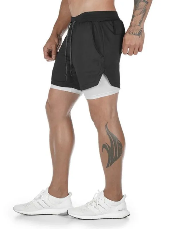 Two Piece Men's Gym Shorts