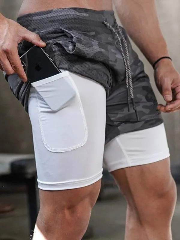 Two Piece Men's Gym Shorts