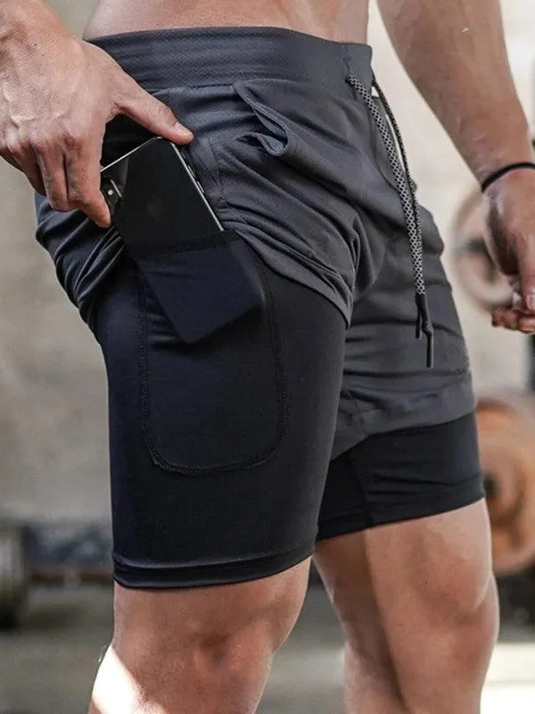 Two Piece Men's Gym Shorts