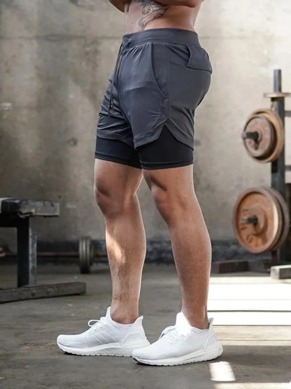 Two Piece Men's Gym Shorts