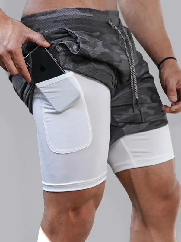 Two Piece Men's Gym Shorts