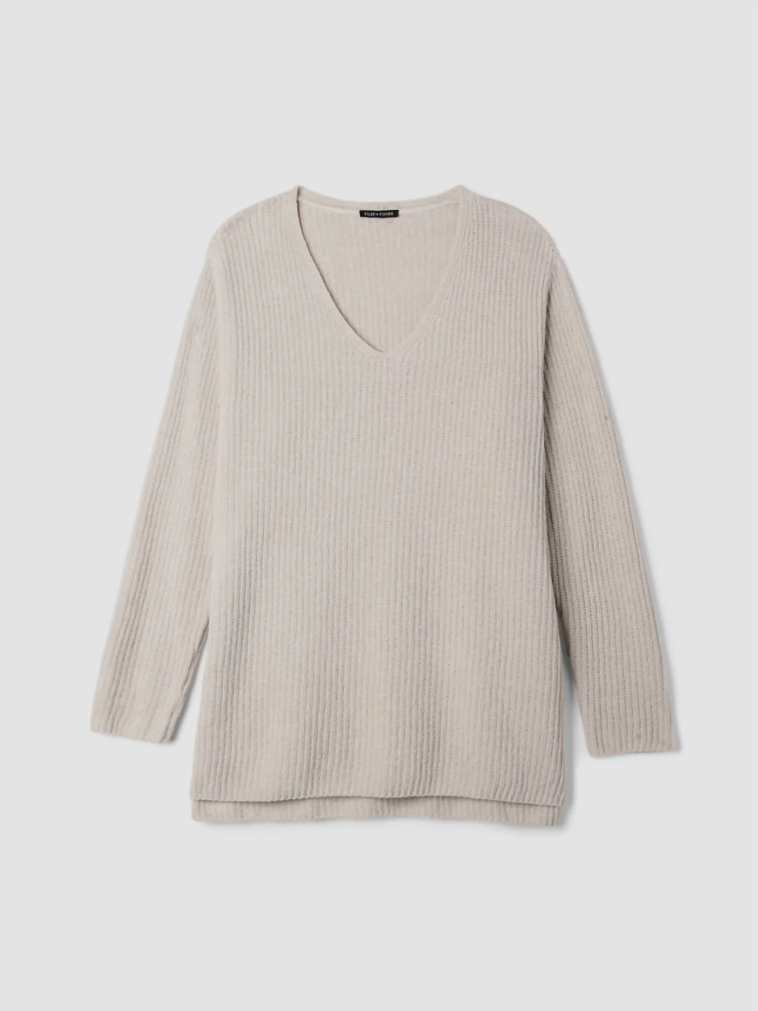 V Neck Sweater In Almond