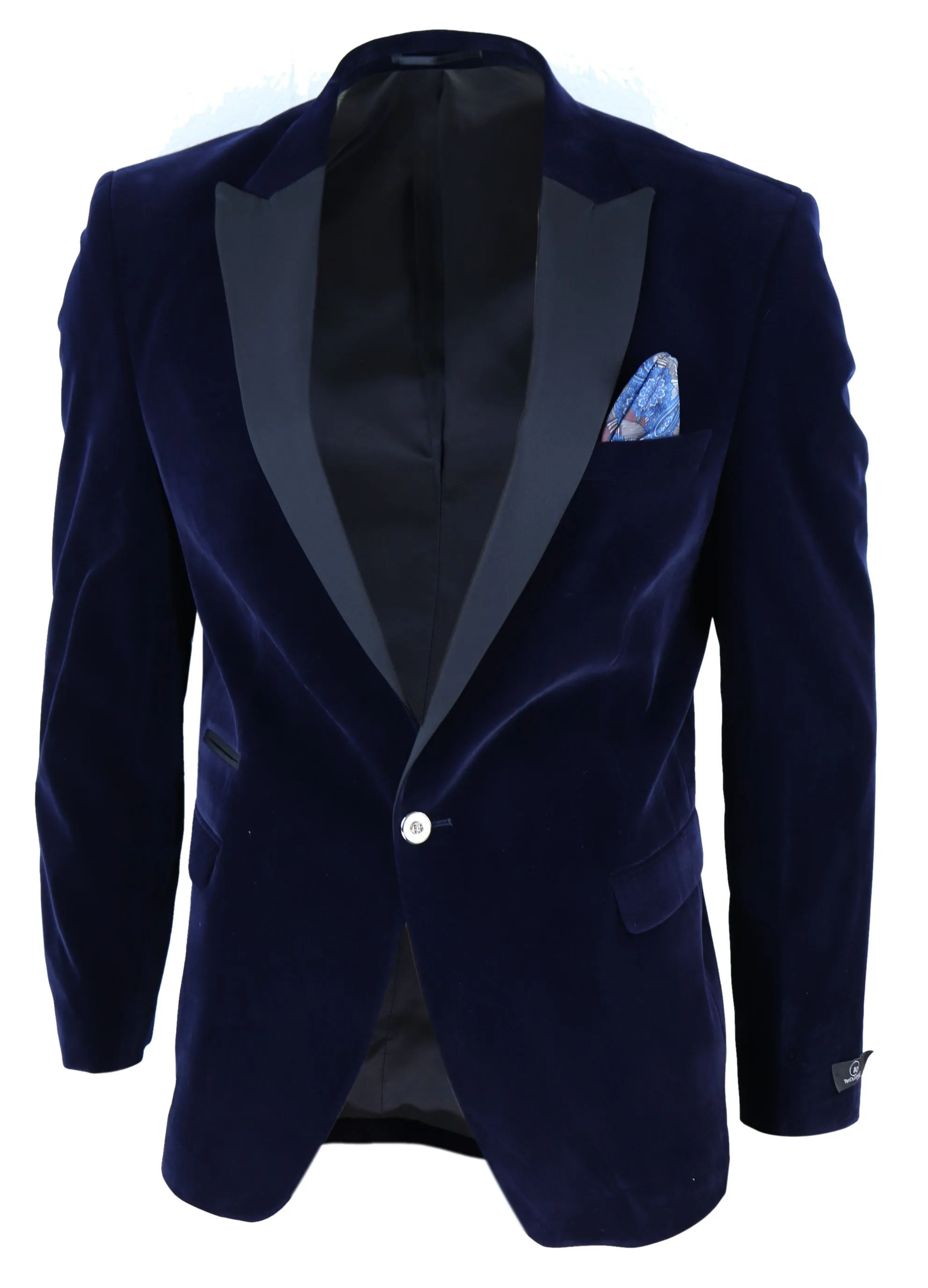 Velvet 1 Button Jacket Tuxedo Blazer