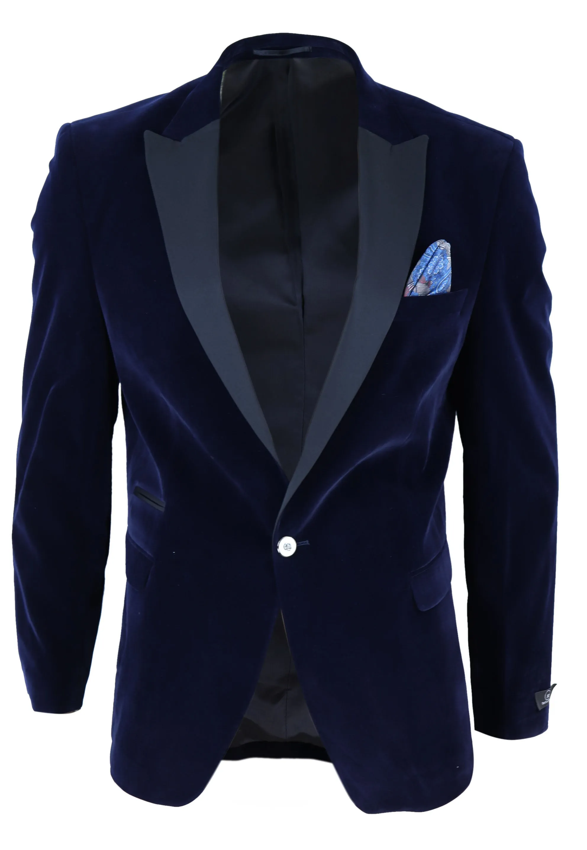 Velvet 1 Button Jacket Tuxedo Blazer