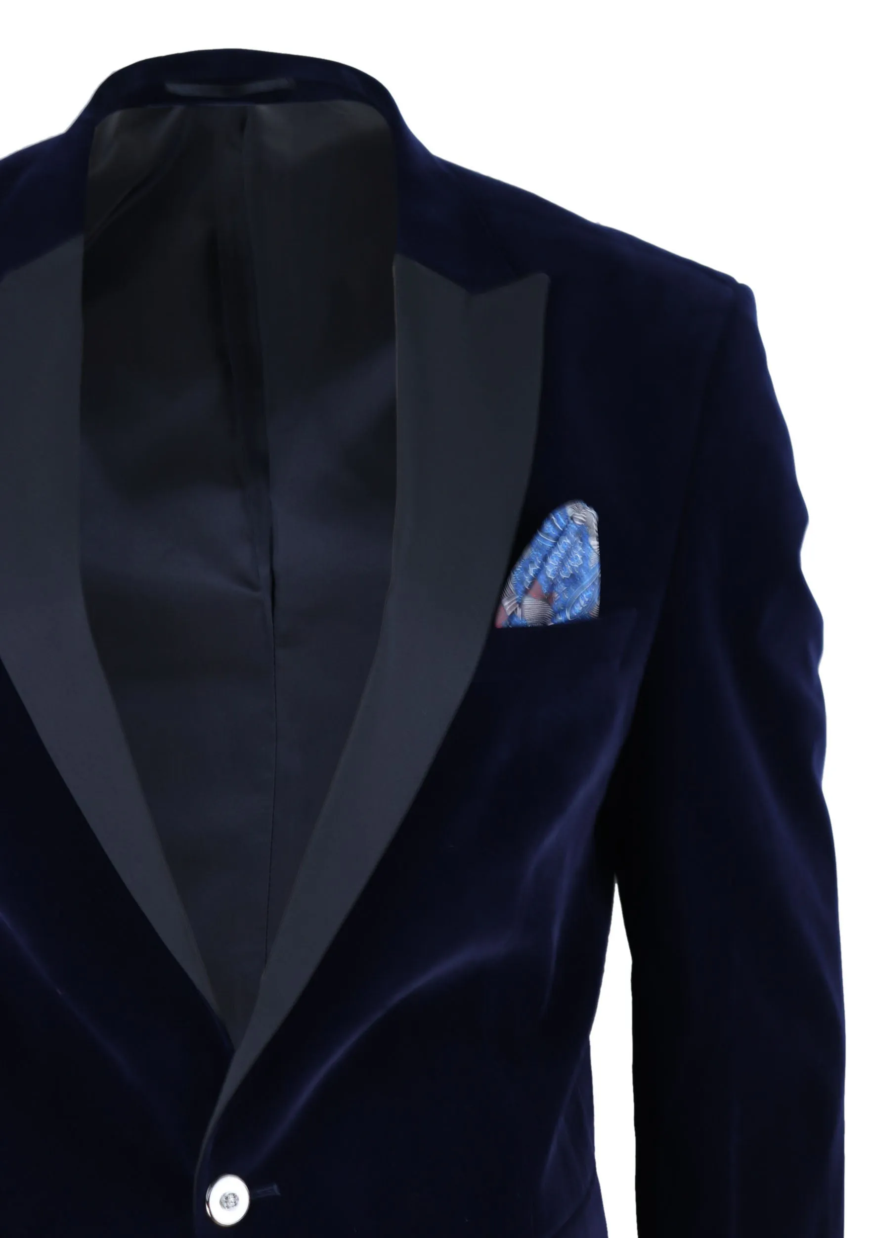 Velvet 1 Button Jacket Tuxedo Blazer