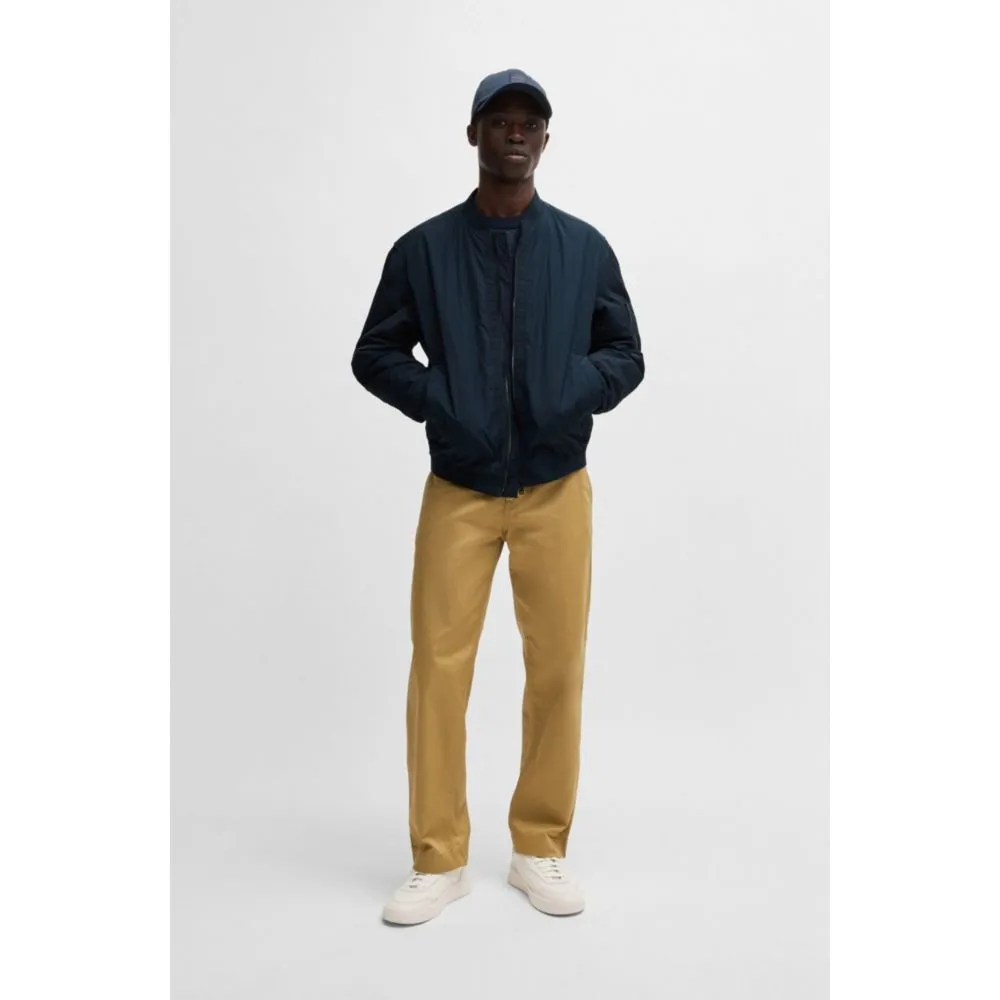 Water-repellent bomber jacket with logo badge
