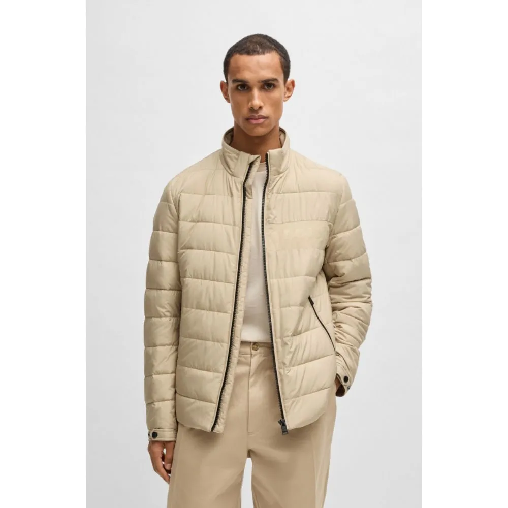 Water-repellent regular-fit jacket with logo detail