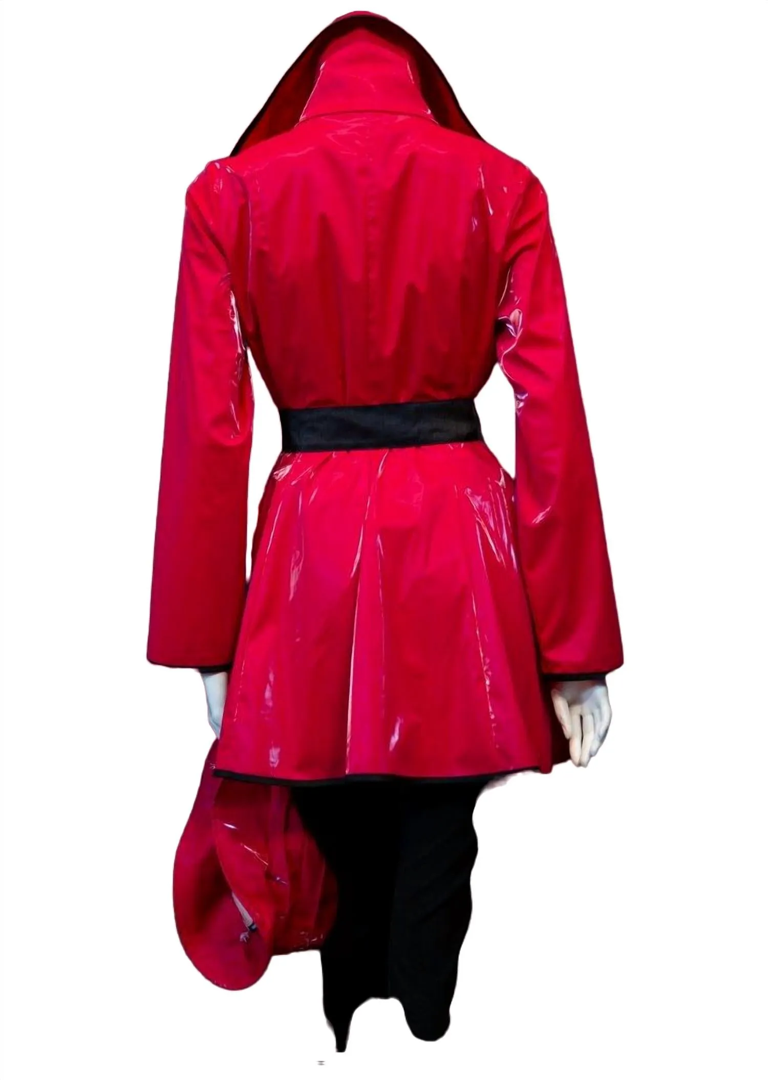 Water Resistant Rain Jacket In Red