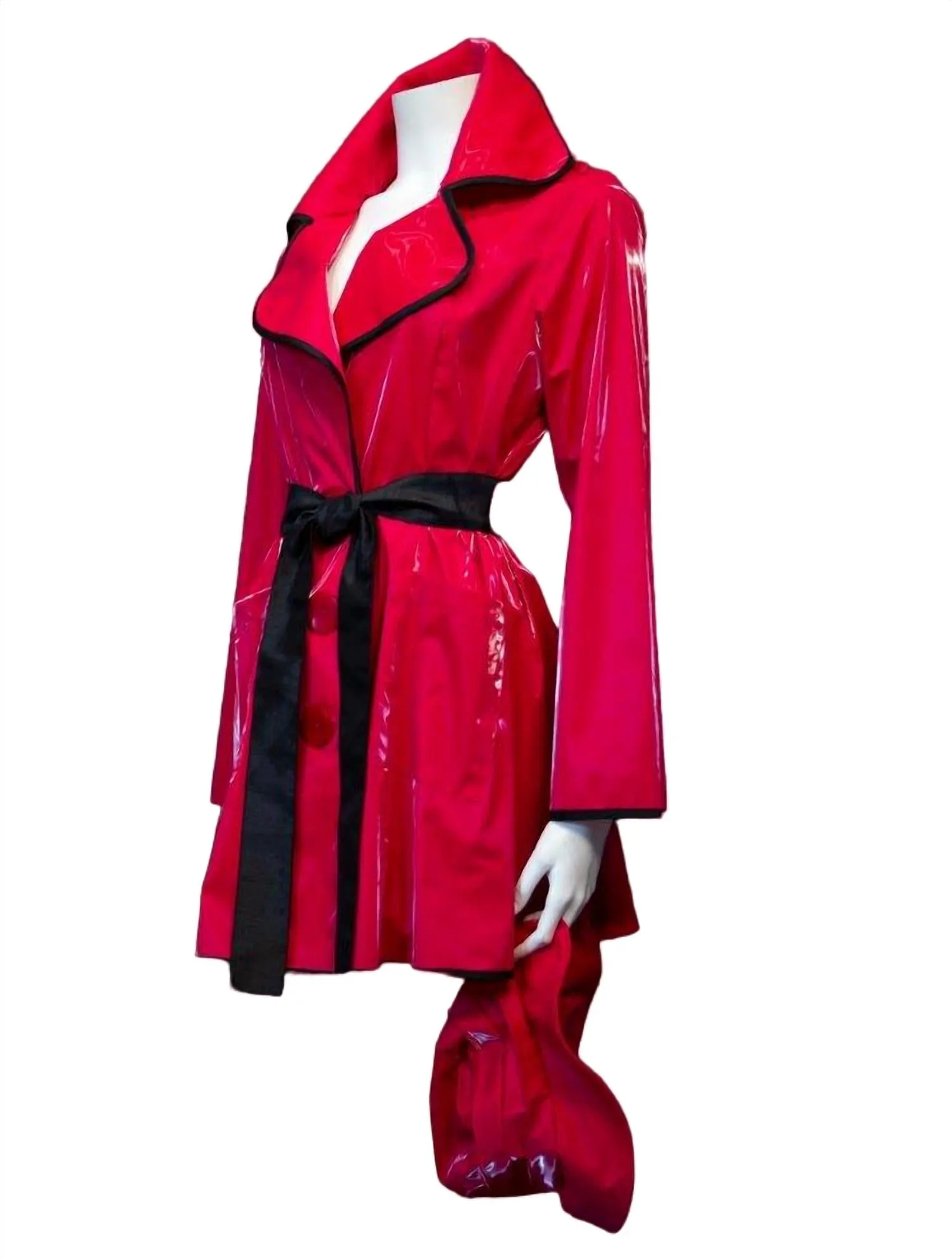 Water Resistant Rain Jacket In Red