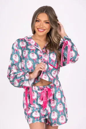 Wreaths of Merry Women's Long Sleeve Pajama Set
