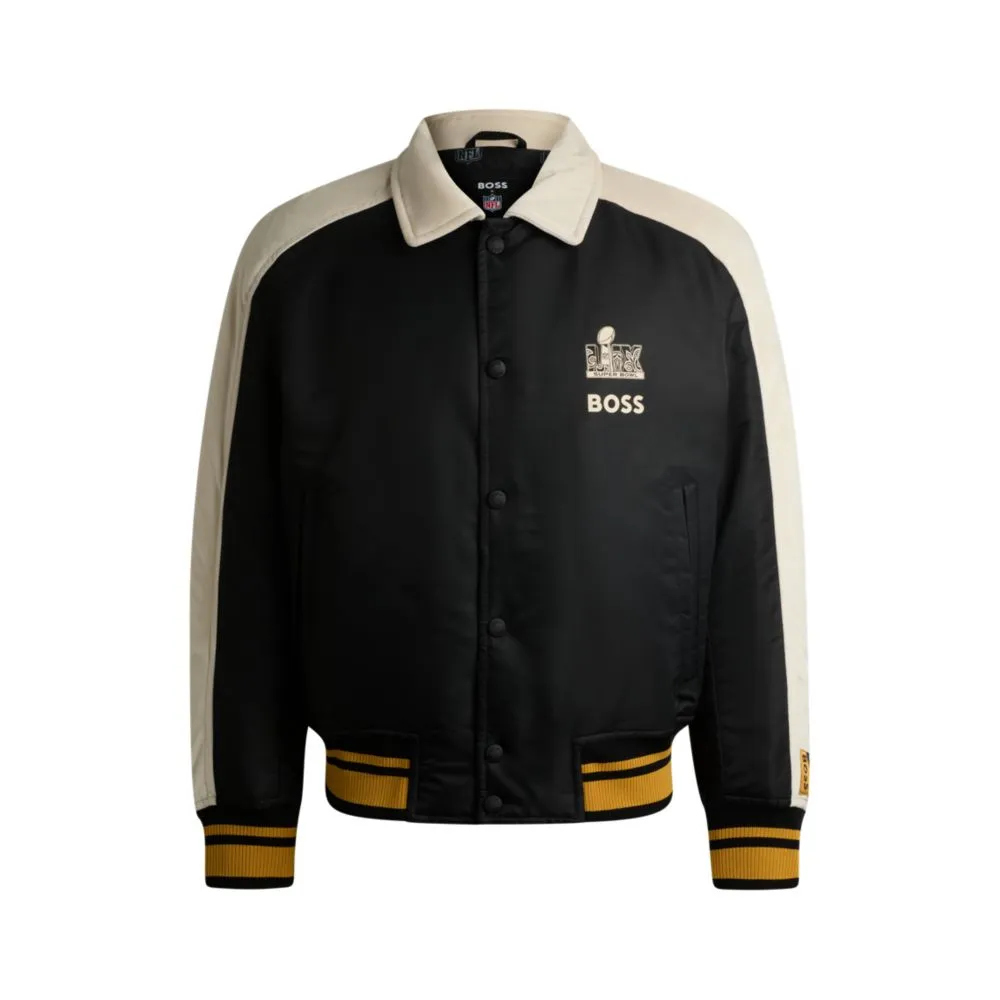 x NFL bomber jacket with velvet trims