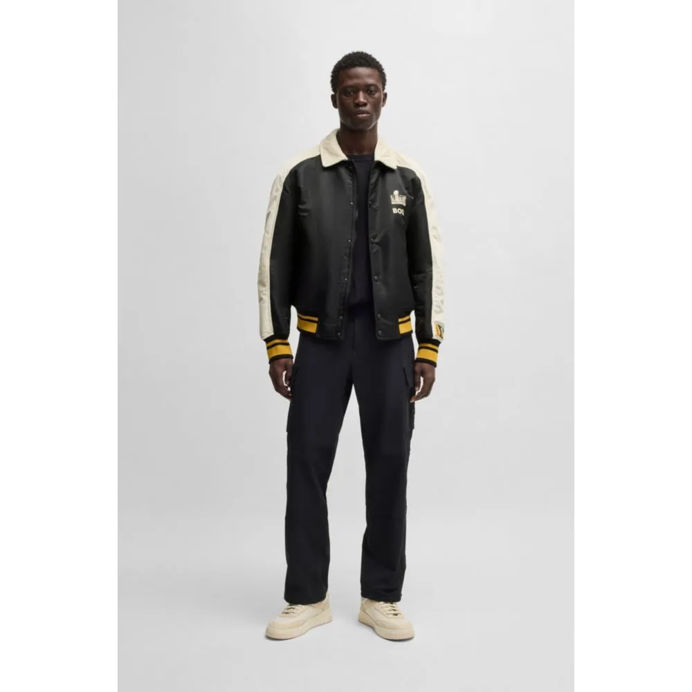 x NFL bomber jacket with velvet trims