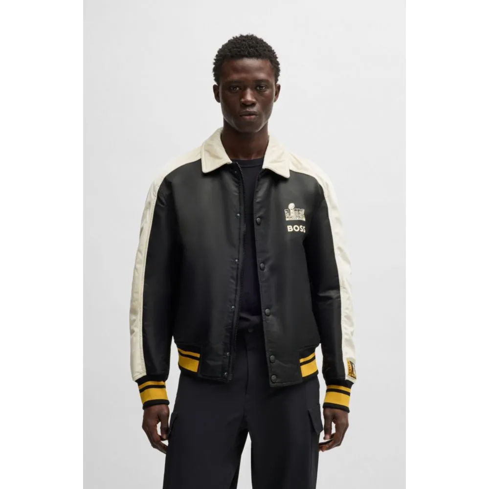 x NFL bomber jacket with velvet trims